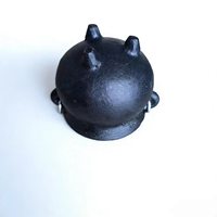 Miniature chaudière ventrue avec poignée, brûleur d'encens en fonte pour Halloween, diffuseur aromatique d'aromathérapie au parfum de bois de santal