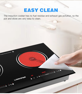 Nhà Máy Nóng Bán <span class=keywords><strong>2025</strong></span> Mới Chất Lượng Cao Sản Phẩm Điện Hồng Ngoại Cảm Ứng Bếp Đôi Gốm Nồi Điện Tùy Chỉnh - Product Image 5