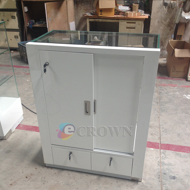 Shop Design Wooden showcase Cabinet for Shop Design Led Lightings OEM
