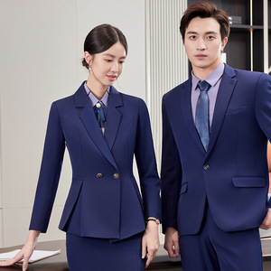 Unisex Autumn Winter Formal Suit For Hotel Receptionists And Restaurant Staff <b>Work</b> Uniforms Polyester Woven - Product Image 4