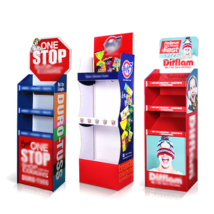Rak Display POS Kustom dari Karton, Display Lantai Kertas, Menara Promosi Produk, Rak Display di Supermarket - Product Image 4