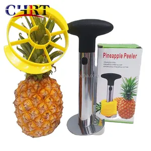 CHRT profesyonel mutfak meyve araçları plastik ananas soyucu tart dilimleme sökücü kesici paslanmaz çelik ananas göz soyucu