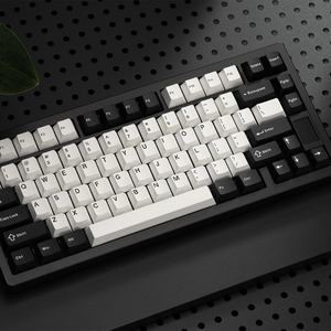 Teclado mecánico intercambiable en caliente 75% Teclado personalizado RGB ND75 Caja negra Pantalla Interruptor lineal Inalámbrico - Product Image 3