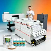 LINKO A1 Printer Dtf kaus 60cm & pencetak tekstil katun langsung ke gulungan kain untuk menggulung toko cetak dengan Epson I3200