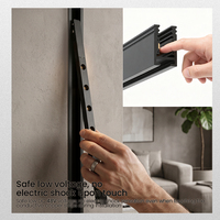 Spot LED linéaire DC48V pour plafond, encastré ou suspendu, avec rail magnétique 11MM, système d'éclairage sur rail magnétique
