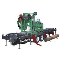 Scierie hydraulique automatique pour le travail du bois, scie à ruban électrique mobile diesel pour bois, machine industrielle