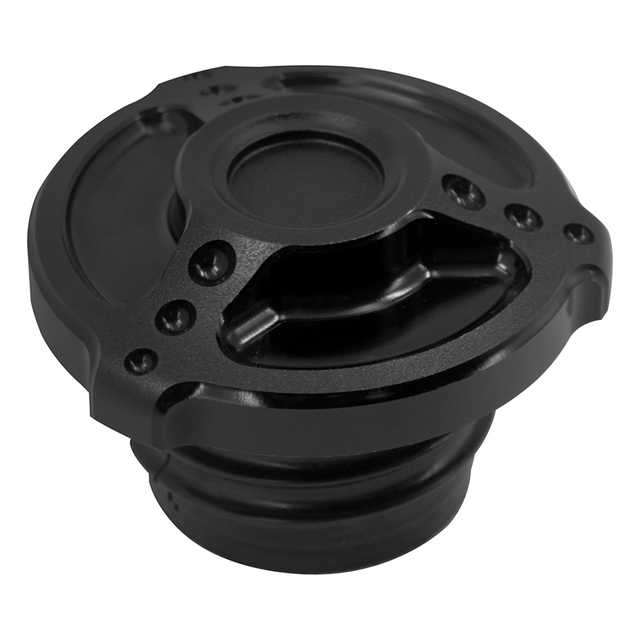 High Quality CNC Aluminum Motorcycle Fuel Cap Black for Harley Touring Road King Softail Fat Bob Sportster XL 883 48