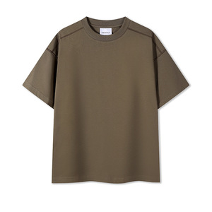 MT2694 Vente en gros T-shirts personnalisés avec coutures extérieures 240 g/m² 100 % coton grandes tailles pour hommes et femmes - Product Image 2