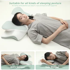 LIANDA P-100 New Type Ergonomic Orthopedic Cervical Contour OEM ODM Other Function Bed Memory Foam Pillow