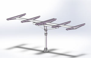 เครื่องติดตามพลังงานแสงอาทิตย์แบบสองแกน2KW ระบบติดตามดวงอาทิตย์2แกนระบบ PV ที่มีประสิทธิภาพ - Product Image 4