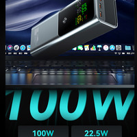 Batterie Externe Portable 2025 pour Ordinateur Portable 20000mAh Haute Capacité, Charge Super Rapide PD 100W, Deux Ports USB Type-C