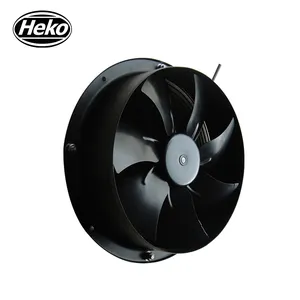 HEKO EC160mm 48V roue en acier haut débit faible réduction du bruit fort ventilateur axial ventilateur d'extraction centrifuge de laboratoire