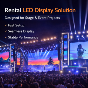 Écran LED en aluminium moulé sous pression, installation facile, haute luminosité, location pour mariage, banquet, événement en direct - Product Image 5