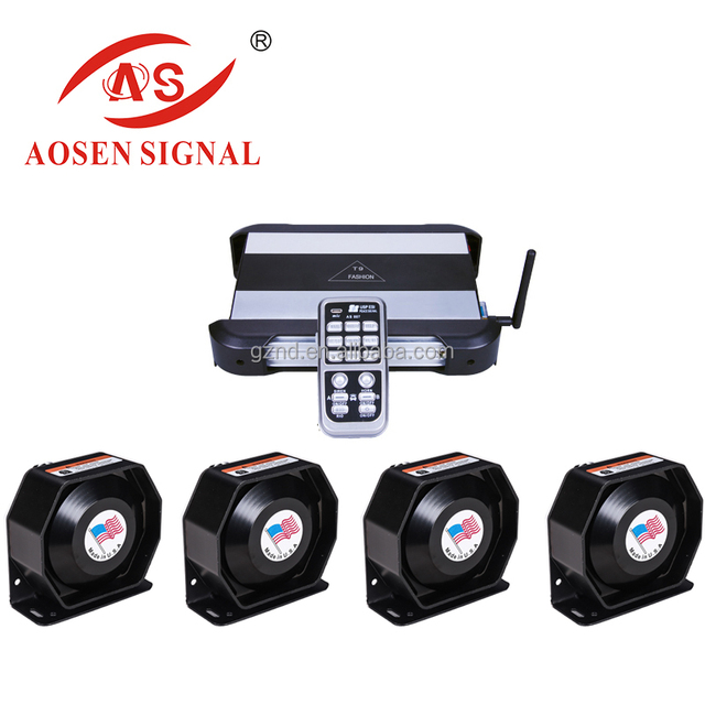 High Power 800W Electronic Emergency Siren Amplifier with Loud Speaker for Vehicle Siren Speaker