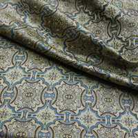 Tissu Jacquard Écologique Occultant Double Face pour Vêtements Hommes et Filles, Brocart Damassé Occultant