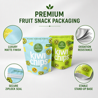 Groothandel op maat gemaakte logo staande pouch voor noten, gedroogd fruit, kokoschips verpakking zak, food grade hersluitbare noten verpakking pouch