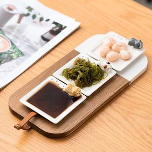 M Piatto piccolo in ceramica stile giapponese creatività Home ristorante salsa di soia aceto <span class=keywords><strong>senape</strong></span> condimento animale piatto in ceramica <span class=keywords><strong>cucina</strong></span> - Product Image 4