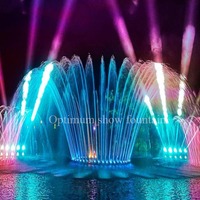 Brasil IGUACU Espectáculo de Hologramas Flotantes en el Lago, Fuente Danzante, Espectáculo del Parque de las Aguas