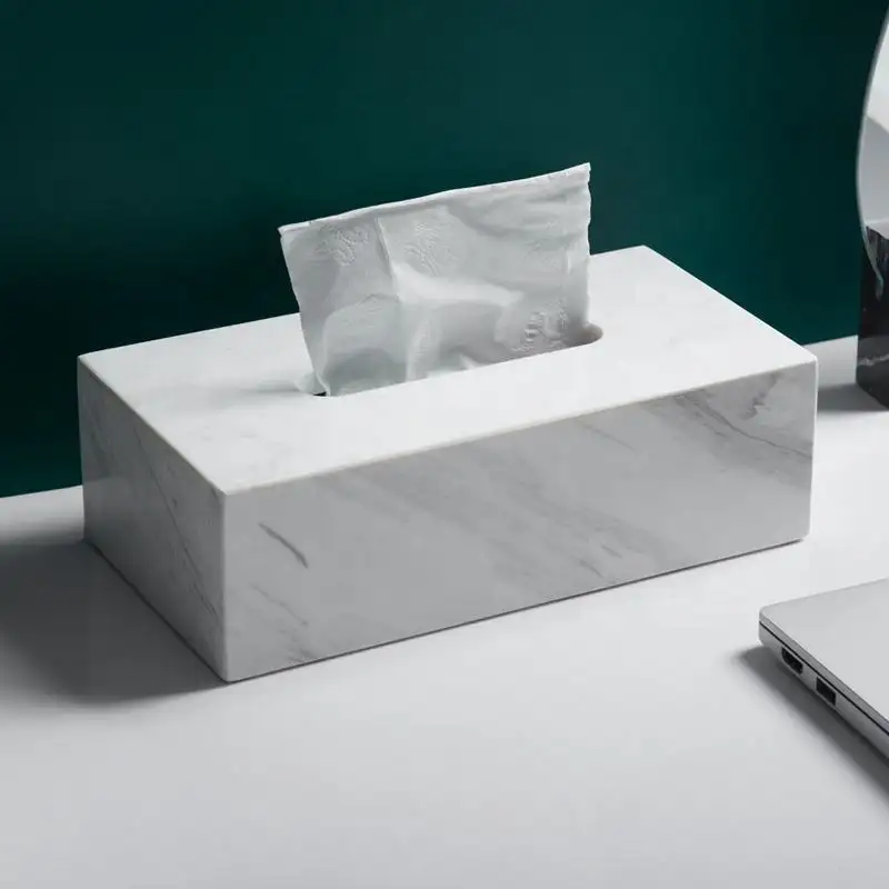 Fünf-Sterne-Etikettenbox für Hotel-Seidenpapier Schreibtisch hochwertiges Seidenpapier Schachtel natürliche Seidenpapier-Schachtel Marmor