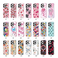 Simplicité Graffiti haute qualité résistant aux chutes dur TPU Transparent magnétique étui de téléphone portable pour iPhone 12 13 14 15 16 Pro