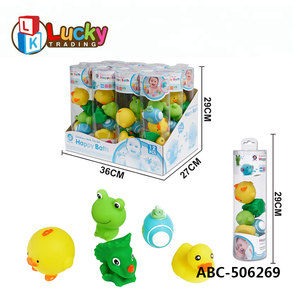 Jouets <span class=keywords><strong>de</strong></span> <span class=keywords><strong>bain</strong></span> Lucky Toy, jouets aquatiques en caoutchouc, animaux pour bébé, canard en caoutchouc, grenouille, <span class=keywords><strong>tortue</strong></span> pour enfants - Product Image 3