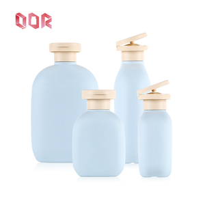 Gran oferta verde azul HDPE 200ml 250ml 300ml 400ml 500ml envase cosmético suave loción corporal botella de champú de plástico - Product Image 3