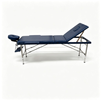 Table de massage portable 3 sections, lit de spa pour extensions de cils, lit de thérapie avec appui-tête détachable – Vente chaude