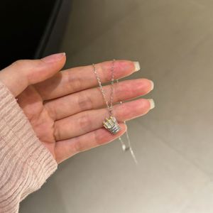 Dylam Fournisseur de Haute Joaillerie Usine Collier Pendentif Frites en Argent S925 Plaqué Or 18K Rhodié avec Zircone 5A Bijoux Uniques - Product Image 6