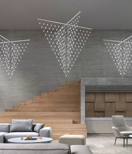 Pendentif Constellation de Luxe Style Nordique pour Hall d'Hôtel, Lampe de Plafond LED Personnalisée en Laiton et Acrylique pour Projet de Designer - Product Image 2