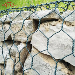 Boîtes préfabriquées en PVC à trous hexagonaux Rust Gabion Sea Wall pour la triple décoration Cloture Retaining Grill Erosion-Bending Processing - Product Image 5