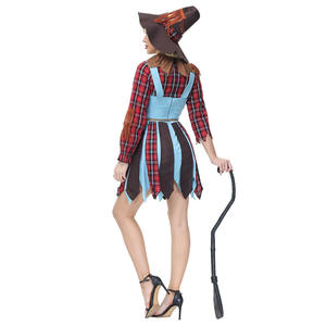 Pareja Drama Bruja Traje <span class=keywords><strong>de</strong></span> escenario <span class=keywords><strong>Mago</strong></span> <span class=keywords><strong>de</strong></span> <span class=keywords><strong>Oz</strong></span> Espantapájaros Dorothys Halloween Padre Disfraz - Product Image 4