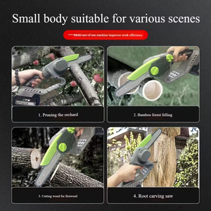 DTWA2-0041 Motosierra Eléctrica Industrial OEM DIY Portátil de 350W con Barra Guía de 6 Pulgadas para Cortar Madera y Abatir Árboles - Product Image 3