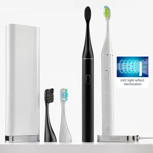 2024 Oem изготовленные на заказ мягкие звуковые отбеливающие электрические электронные зубные щетки с логотипом для взрослых