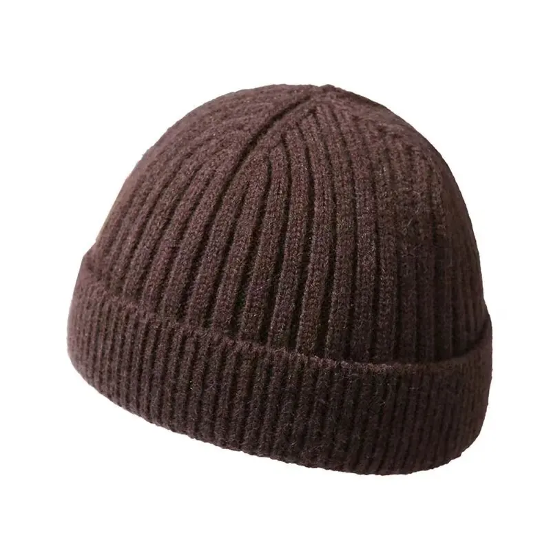 New style men's and women's all-purpose warm hat with adjustable buttons in autumn and winter private label beanie