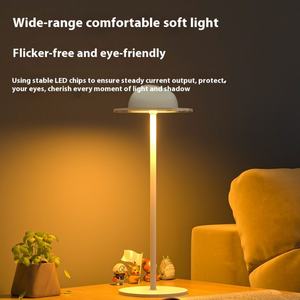 Lámpara de Escritorio RGB en Forma de Anillo Planetario, Lámpara LED Recargable, Lámpara de Noche Creativa con Sensor Avanzado, Lámpara Lunar para Dormitorio - Product Image 3