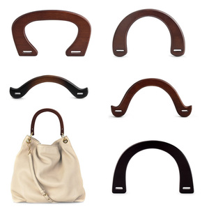 Poignée de <span class=keywords><strong>sac</strong></span> en bois vintage, cadre de <span class=keywords><strong>sac</strong></span> <span class=keywords><strong>à</strong></span> <span class=keywords><strong>main</strong></span> en bois et <span class=keywords><strong>fermoir</strong></span> en U pour accessoires de fabrication de sacs <span class=keywords><strong>à</strong></span> <span class=keywords><strong>main</strong></span> et pochettes au crochet DIY - Product Image 2