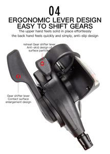 Dial de Cambio de Dedo y Transmisión de <span class=keywords><strong>Desviador</strong></span> Trasero para Bicicleta MTB de 7/8/9/10/11/12 Velocidades - Product Image 3