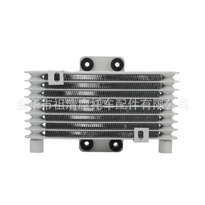 Zuqing Motorcycle Oil Cooler Eight Layer 252x132mm Silver M12 With <b>Clips</b> For 125-250cc ATV - Product Image 3
