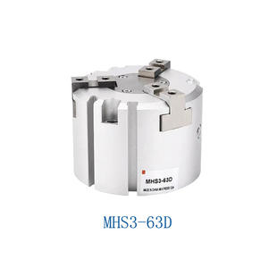 Pinza Neumática de Tres Mordazas MHS4 con Solenoide, Nueva Condición, Accesorio Neumático y Filtro - Product Image 1