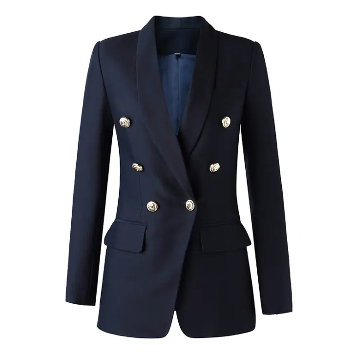 2021 Long Formal Blue Blazers Ladies Women