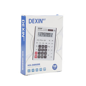 Calculadora Electrónica Dexin Kk-3862b de 12 Dígitos, Calculadora Financiera de Escritorio con Pantalla Grande, Plástico Blanco - Product Image 3