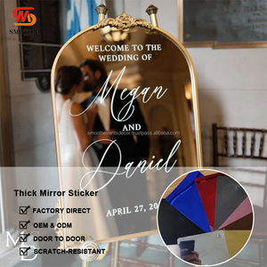 Mịn Nhà Máy Bán Buôn Chào Mừng Bạn Đăng Gương Hội Đồng Quản Trị Đảng Tiếp Tân Acrylic Gương Vàng Đăng Hiển Thị Giá Trang Trí - Product Image 2