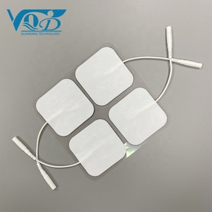 QD QD-D001 Bantalan Elektroda <span class=keywords><strong>Tens</strong></span> Gel Premium Jepang Dapat Digunakan Kembali Bantalan Elektroda Perekat untuk Unit <span class=keywords><strong>TENS</strong></span>/EMS Kain Non-anyaman - Product Image 1