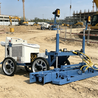 Niveau laser à deux roues mobile pour le traitement des sols en ciment dans la construction civile