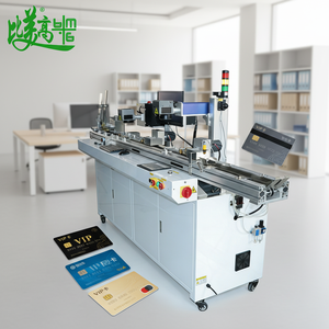 Machine automatique de codage de cartes RFID IC et de gravure laser pour la production de cartes de contrôle d'accès / de cartes de membre - Product Image 1