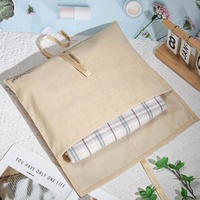 Enveloppe en faux daim kaki imprimée avec logo personnalisé sac d'emballage de cadeau pour cheveux avec ruban enveloppe de luxe sac à poussière en velours pour sac à main