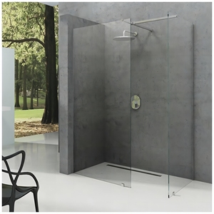 Nouveau design de cloison de <span class=keywords><strong>douche</strong></span> fixe en verre trempé personnalisable pour les maisons - Product Image 6