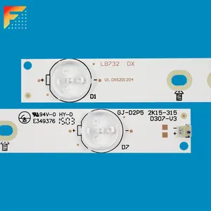 Tiras LED Para TV GJ-D2P5 2K15-315 D307-V3 LED Backlight Strip Replacement For LCD TV 32PFT4309 32PHT4101 32PFK4309 LE32H1461 32