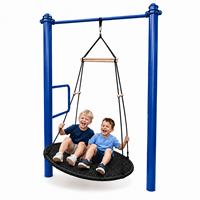 Balançoire suspendue ronde moderne Ropecube pour enfants, robuste, pour jardin, parc, aire de jeux, villa et école
