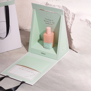 [Chỉ tùy chỉnh] hộp giấy tam giác tương phản đẹp bao bì nước hoa đặc biệt gấp Hộp Quà Tặng di động dày - Product Image 1